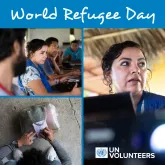 Sonia Silva, former international UN Volunteer Field Officer in UNHCR, working along implementing partners in Lago Agrio, Ecuador.