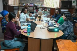 Former fully funded Korean UN Volunteer, Yoojeong Jeong (first left) served as an Operational Data Management Associate with UNHCR in Kenya.