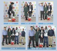 Here is a group of diverse and motivated UN Volunteers from our UNV headquarters in Bonn, Germany showing how they are committed to SDG10 and a more equal world - by volunteering for a more inclusive future.