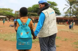 UN Volunteer Mino De Diana, in Melong during monitoring activities Cameroon May 2024