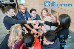 A group of local volunteers during the full-day motivational training
