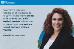 Patricia Pella, UN Volunteer with UNDRR in Moldova supports the capacity of cities and helps in climate resilience planning.