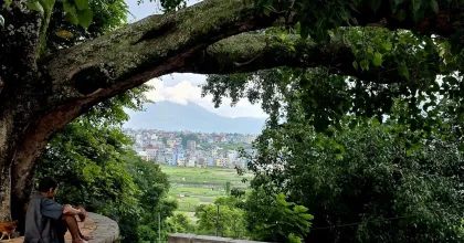 A view from Madhyapur Thimi, Bakhtapur District in Nepal.