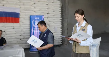 Elizaveta Smeshko, UN Volunteer Communications and Advocacy Officer with the World Food Programme in Tajikistan.