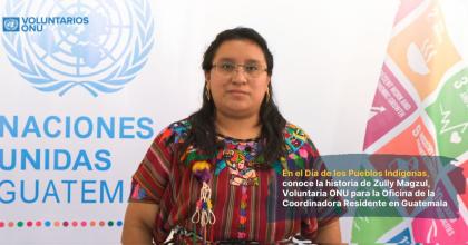 Voluntaria ONU Zully Magzul para la OCR de Guatemala