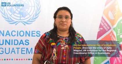 UN Volunteer for the RCO in Guatemala, Zully Magzul.