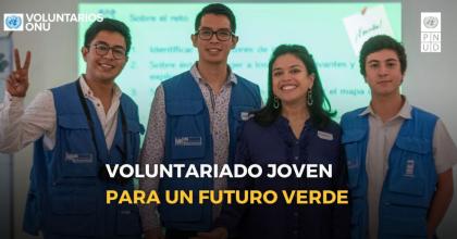 Voluntarios/as ONU Jóvenes sirviendo para el Laboratorio de Aceleración de PNUD en Guatemala
