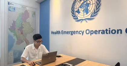 UN Volunteer Kyaw Myo Thu is an Information Management Officer with WHO in Myanmar.