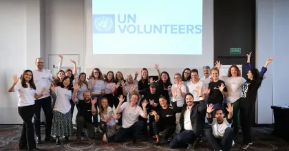 UN Volunteers from Europe and Central Asia during a capacity development and learning event in Poland (2022).