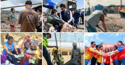 Photos of UN Volunteers around the world