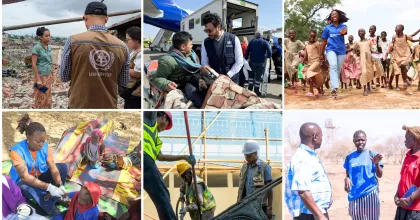 Photos of UN Volunteers around the world
