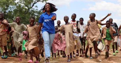 UN Volunteers work with refugees, many of whom are displaced by conflict. They are often the first to help—bringing hope where it’s needed most.