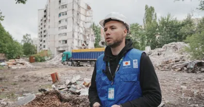 UN Volunteer Engineers advance UN system-wide rebuilding efforts in Ukraine.