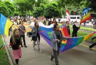 Pride - the second LGBT Pride march in history that takes place in Chisinau. Pride showed how broad - from different people, different organizations and institutions - the support is. (UNV, 2014)
