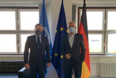 Mr Olivier Adam, Executive Coordinator of UNV met with Mr Martin Jäger, State Secretary of the Ministry for Economic Cooperation and Development (BMZ) in Berlin, Germany. 
