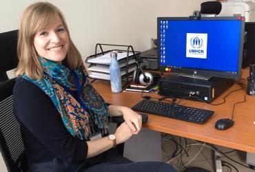Holly Langham (United Kingdom) serves as a UN Volunteer Associate External Relations Officer with UNHCR in Albania supporting refugees and asylum seekers in the COVID-19 context.