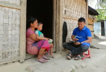Community Mobilizers in Bangladesh assess basic human services. Photo referenced in the 2026 SWVR.