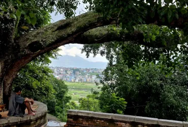 A view from Madhyapur Thimi, Bakhtapur District in Nepal.