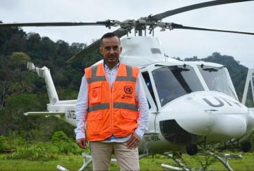 Camilo Gómez is a national UN Volunteer Flight Monitor with the Aviation Unit of the UN Verification Mission in Colombia.