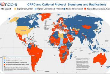  Convention on the Rights of Persons with Disabilities (CRPD), map of signatures and ratifications. (UN DESA, 2017)