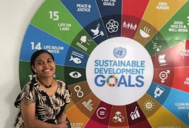 Deavina Ken is a national UN Volunteer Information Management and Reporting Assistant with UNRCO in Micronesia, based in Pohnpei.  