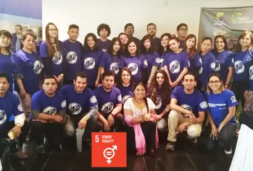 Volunteers leading the UNDP-GEF Global Project ABS  in Ecuador. 