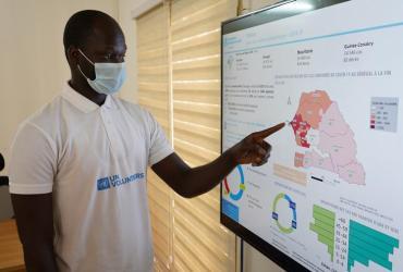 National UN Volunteer Gorgui Ba Toure, serves as an Information Management Officer with WHO in Senegal.