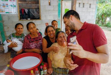 Carlos Rivera, UN Volunteer with UN Women in Guatemala, working along empowered women to build resilient communities.