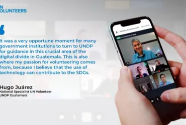 UN Volunteer Hugo Juarez in Guatemala