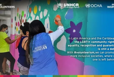 UN Volunteers promote respect, empathy and diversity.