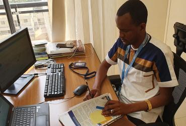 Hamadou Adama Ba serves as a UN Volunteer Project Support Officer for Partnership Development and Knowledge Management with UNDP under the DAFI programme.