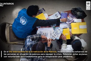 Voluntarios ONU en servicio.