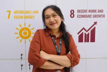 Afryandani Mentari Sidabutar, UN Volunteer Project Clerk with UNDP Climate Promise project in Indonesia.