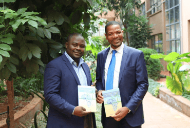 UNV Regional Manager Njoya Tikum and Dr Richard Munang, Africa Regional Climate Change Programme Coordinator with UN Environment (UNEP).