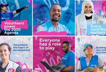 Photos of UN Volunteers around the world