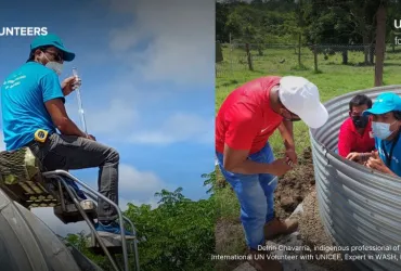 Delrin Chavarría (Nicaragua) is an international UN Volunteer Expert on water, sanitation and hygiene who serves with UNICEF in Panama.
