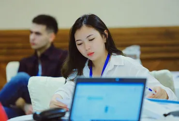 Anel Takauova, national UN Volunteer Project Assistant in Nur-Sultan.