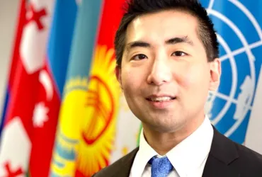 Ken Ozawa, UN Volunteer serving with the United Nations Office on Drugs and Crime (UNODC) for Central Asia in Uzbekistan.