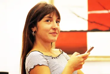 Anisa Bina, former UN Volunteer with UN Women, mentoring at Advocacy Bootcamp, Kosovo (as per UN SC resolution 1244). 