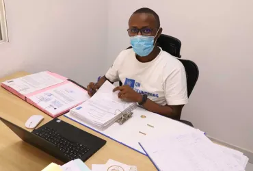 Landry Irambona, UN Youth Volunteer serving with UNDP Burundi