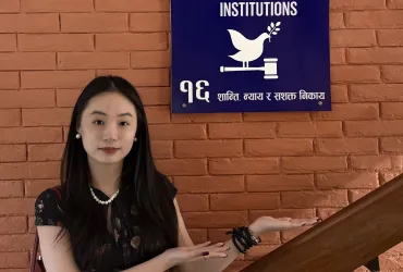 Liu Shanshan, fully funded UN Volunteer Communications Assistant with UNODC's RiseUp4Peace.