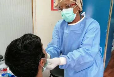 Lydia Mpeh, a UN Volunteer serving in Rumbek, South Sudan, as a frontline health worker with UNMISS, is committed to continuing her vital work, despite the threat of COVID-19 to her own health and wellbeing.