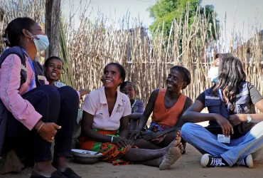 UN Volunteers identify and raise awareness of communities on vaccination campaigns and nutrition requirements.