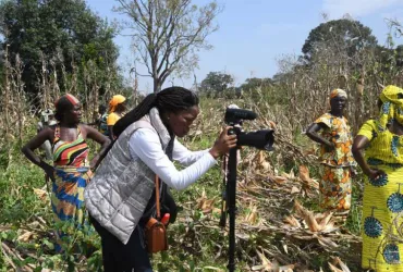 Melvis Kimbi during a past field activity. 