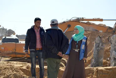 Mona UNV Gaza Palestine