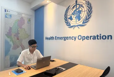 UN Volunteer Kyaw Myo Thu is an Information Management Officer with WHO in Myanmar.