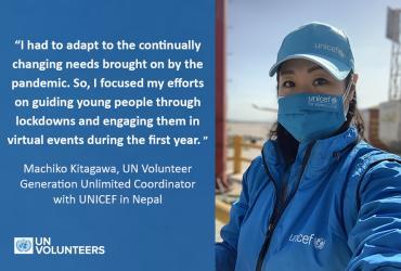 UN Volunteer Machiko Kitagawa served with UNICEF in Nepal.