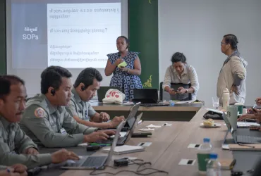 Océane Musaniwabo Mlanao at an OHCHR training session to the National Committee Against Torture in Cambodia (NCAT) on &quot;Monitoring and Investigating Torture and Ill-treatment at places of detention.&quot;