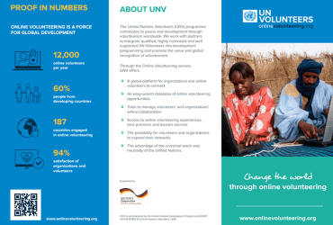 UNV Online Volunteering service general brochure