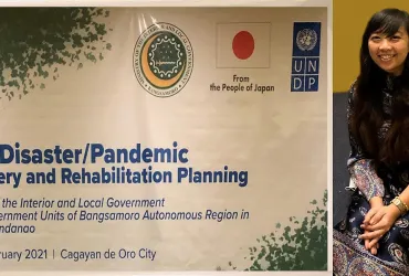 UN Volunteer Coordination Assistant Malou Eudela, serving with the UN Resident Coordinator's Office in the Philippines.